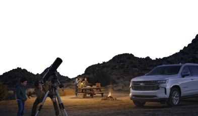 Family camping with Chevrolet SUV